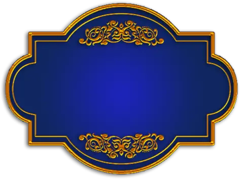Download Blue Gold Title Board Emblem Png Board Png
