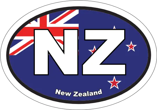 New Zealand Nz Flag Oval Sticker New Zealand Flag Png New Zealand Flag Png