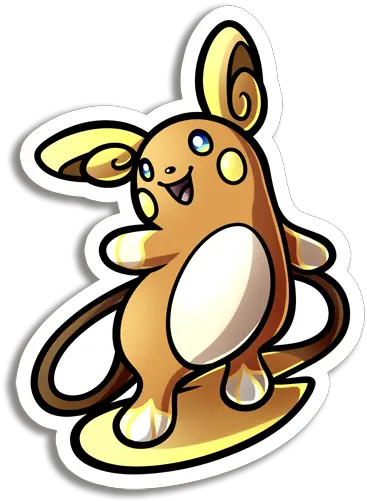 Download Alolan Raichu Vinyl Sticker Clip Art Png Raichu Png