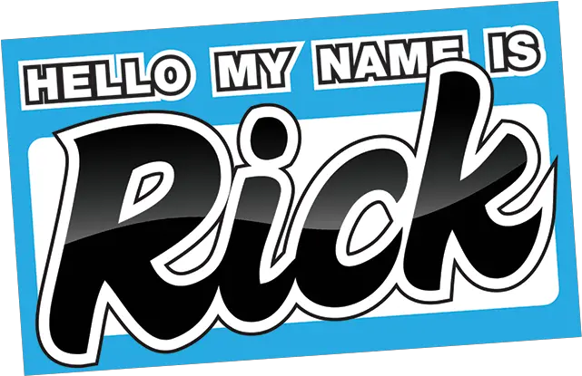 My Name Is Rick Dot Png Hello My Name Is Transparent