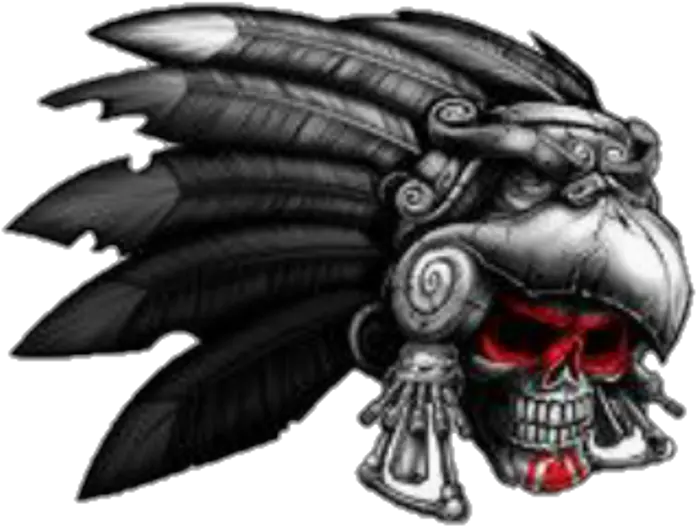 Indian Tattoo Draw Skull Warrior Png Eagle Feather Png