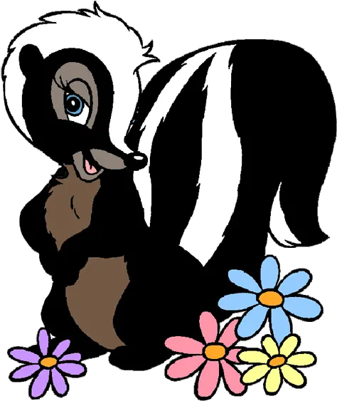 Skunk Clipart Free Flower The Skunk From Bambi Png Skunk Transparent