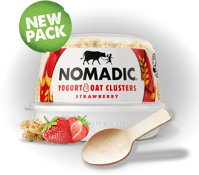 Nomadic Dairy Nomadic Strawberry Oat Clusters Png Plastic Spoon Png