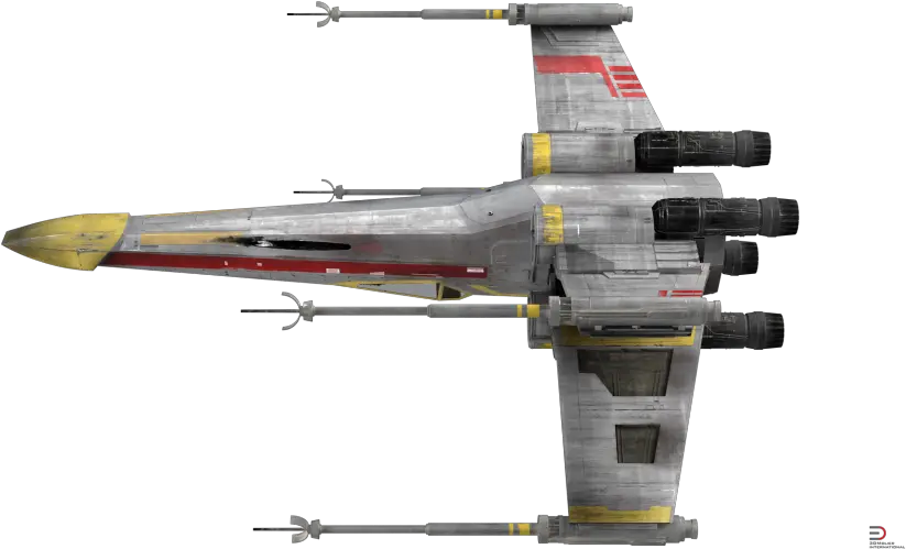 Download Star Wars X Wing Starfighter Yellow Royalty Free 3d Sukhoi Png X Wing Png