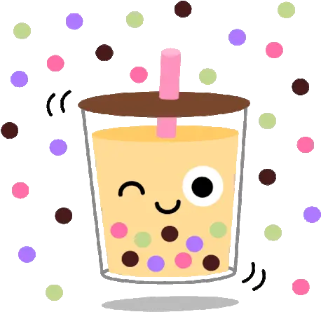 Boba Bubble Sticker Boba Bubble Tea Discover U0026 Share Gifs Cute Boba Tea Colors Png Boba Fett Icon