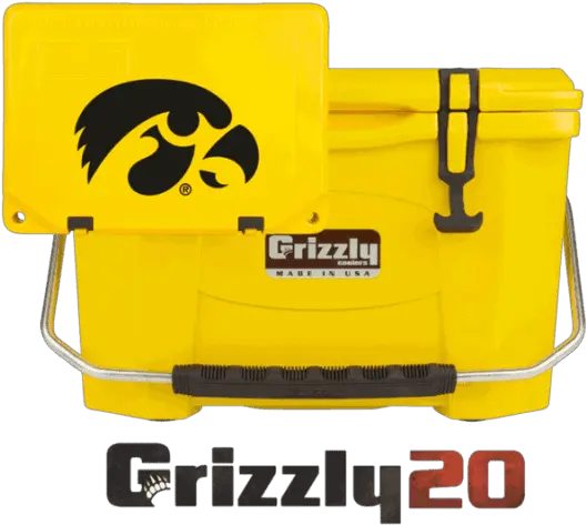 Grizzly 20 Iowa Hawkeye Cooler Tailgate Cooler Grizzly Coolers Iowa Hawkeyes Png Iowa Hawkeyes Icon