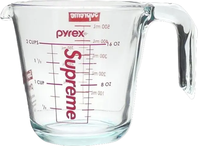 Supreme Pyrex 2 Cup Measuring Clear Supreme Measuring Cup Png Measuring Cup Png