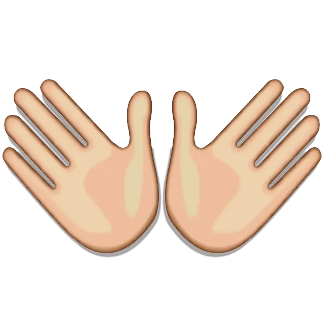 Hand Emoji Png Open Hands Emoji Png Clipart Full Size Two Hands Emoji Meaning Praying Hands Emoji Png