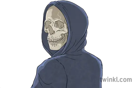 Skeleton In A Hoodie Story Scary Planit English The Skeleton In A Hoodie Drawing Png Spooky Skeleton Transparent