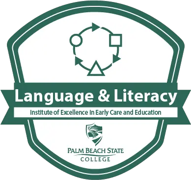 Adapts Language And Literacy Lessons Badge Palm Beach Language Png Icon Palm Beach