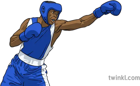 Boxer Illustration Twinkl Hitting A Ball Png Boxer Png