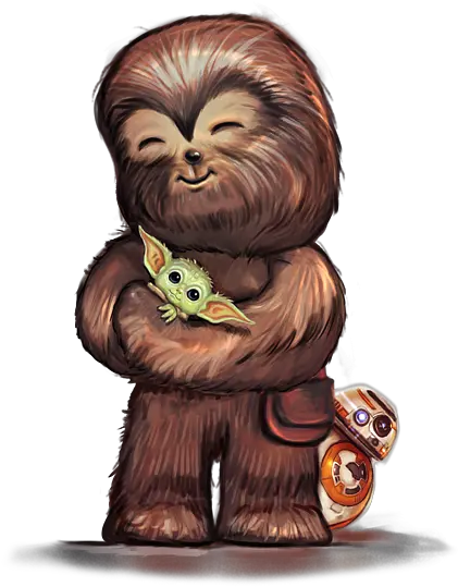 Baby Yoda And Chewbacca Fleece Blanket Chewbacca Baby Yoda Png Star Wars Chewbacca Icon