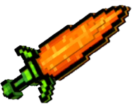 Download Hd Carrot Sword Pic Pixel Gun 3d Sword Explosive Weapon Png Sword Transparent