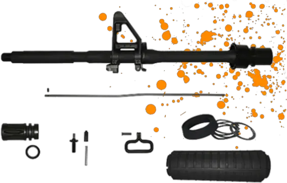 Del Ton Rifle Kits U0026 Ar 15 Rifles Gun Supplies Paint Splatter Png Transparent Rifle Png