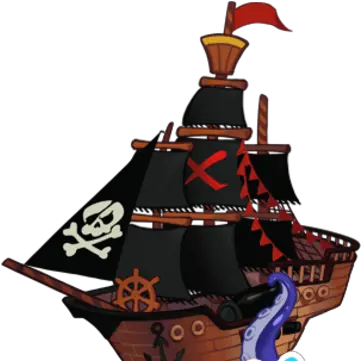 Black Sugar Pirate Ship Vertical Png Pirate Ship Icon