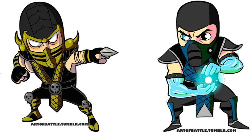 Download Scorpion And Sub Zero By Sub Zero Versus Scorpion Png Sub Zero Png