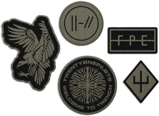 Surplus Patch Set 1 Twenty One Pilots Patch Png Twenty One Pilots Logo Png