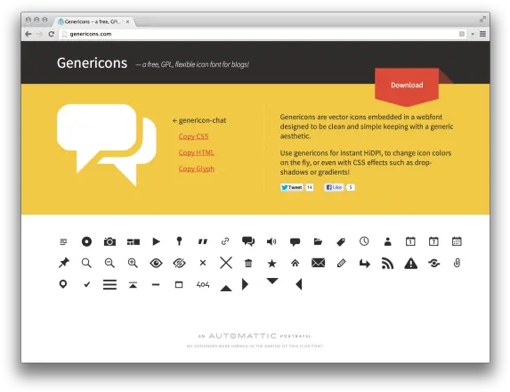 The Genericons Icon Font Story Fonts Vertical Png Gp Icon