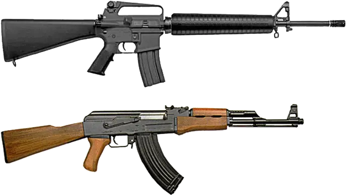 M16 And Ak Ak 47 And Ar 15 Png Ak 47 Png