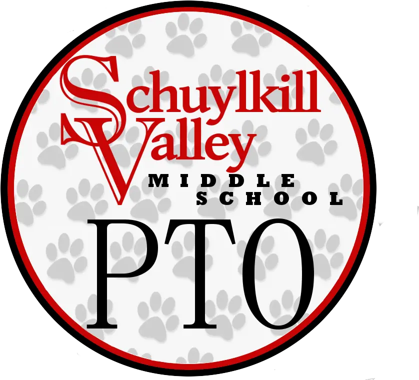 Black Red Opaque Panther Paw Prints Schuylkill Valley School District Png Paw Prints Png