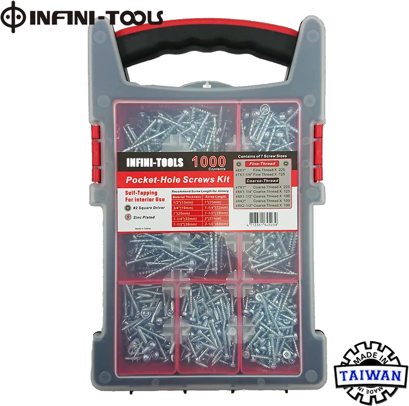 1000 Piece Pockethole Washer Head Wood Screws Assortment Cutting Tool Png Piece Of Wood Png