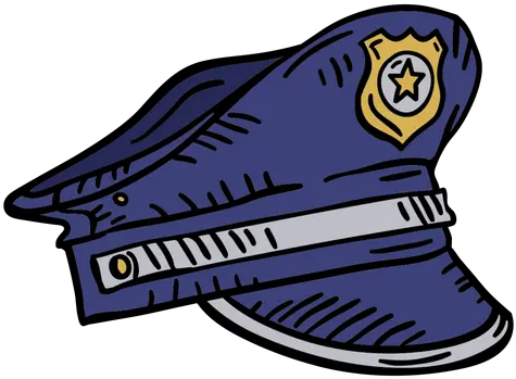 Police Hat Graphics To Download Drawn Police Cap Png Police Hat Icon