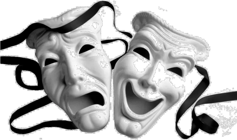 Masks Theatre Happy And Sad Face Png Drama Masks Png