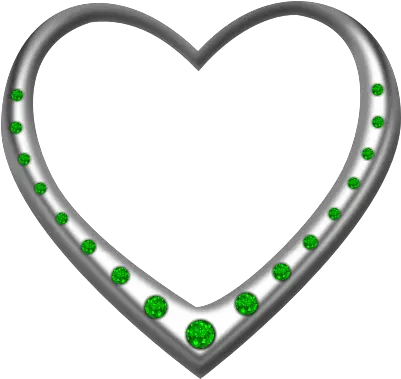 Silver Heart Studded With Rubies Openclipart Clipart Diamond Wedding Anniversary Png Green Love Icon