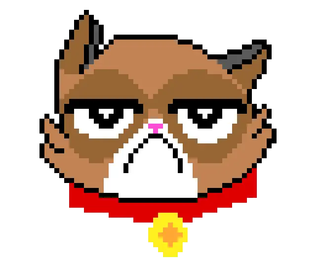 Grumpy Cat Pixel Art Png Image With No Grumpy Cat Pixel Art Grumpy Png