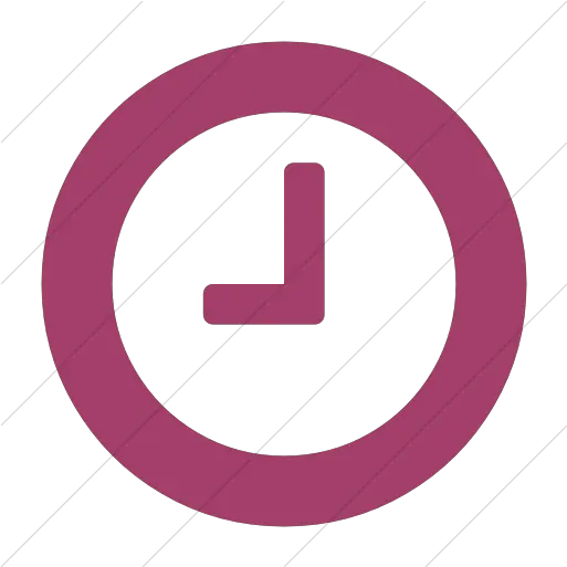 Iconsetc Simple Pink Bootstrap Font Vertical Png Pink Clock Icon