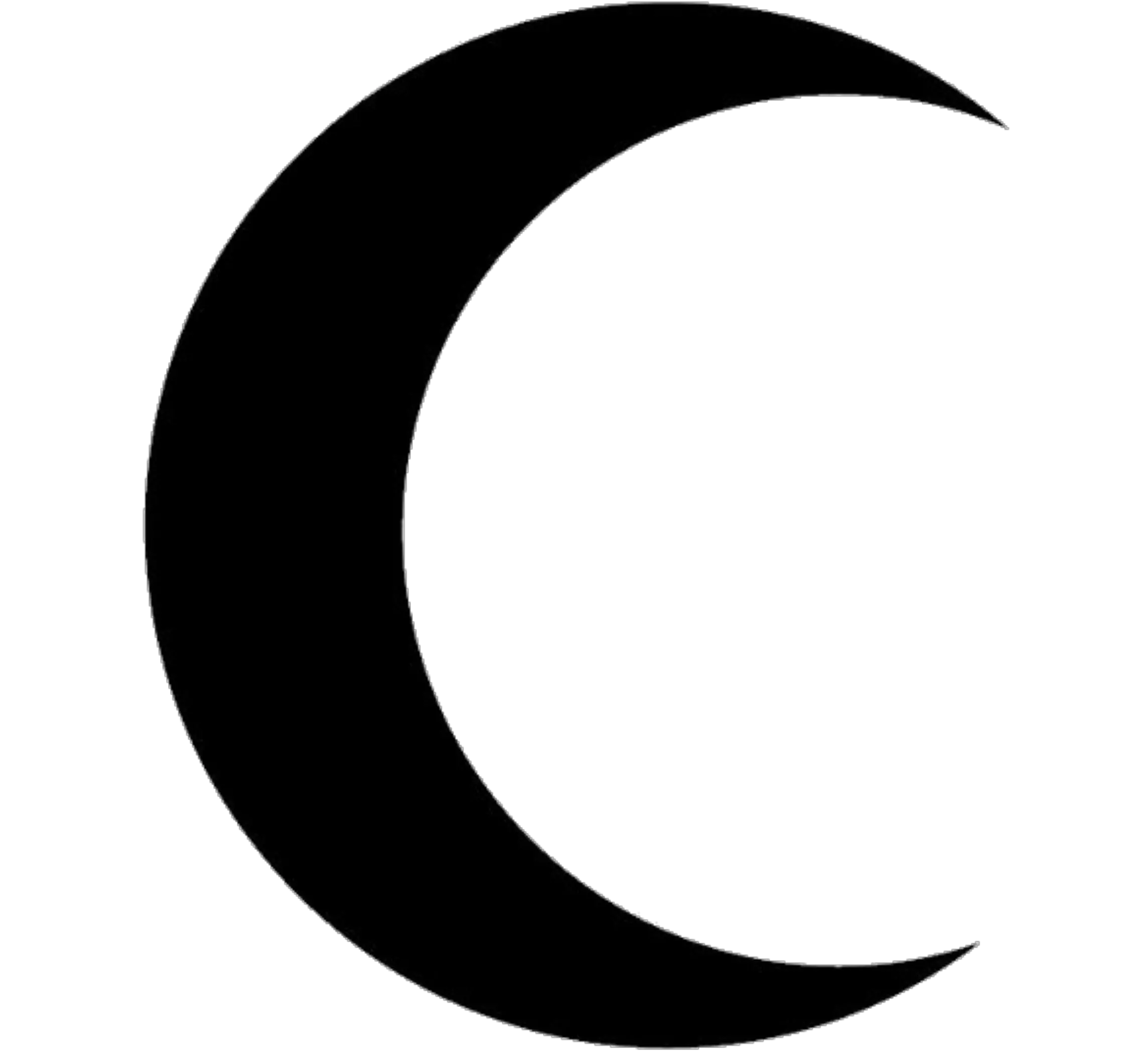 Crescent Moon Outline Png