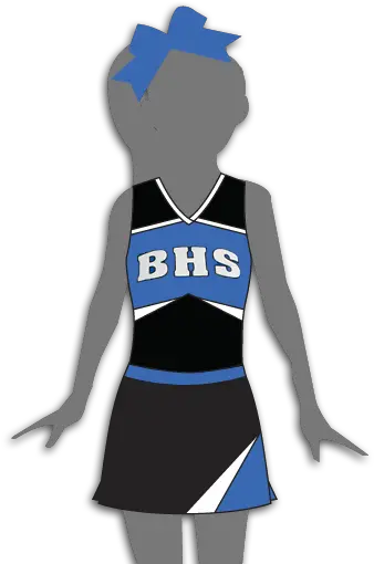 Cheer Uniform Silhouette For Cheerleading Png Cheerleader Silhouette Png