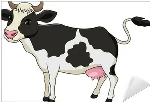 Sticker Cute Cow Cartoon Pixersus Big Cow Clipart Png Cute Cow Icon