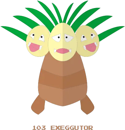 Exeggutor Grass Kanto Pokemon Psy Icon Cartoon Png Psy Png