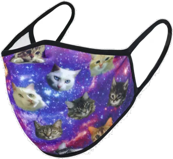 Galaxy Cat Face Mask Kitten Face Mask Png Cat Face Transparent