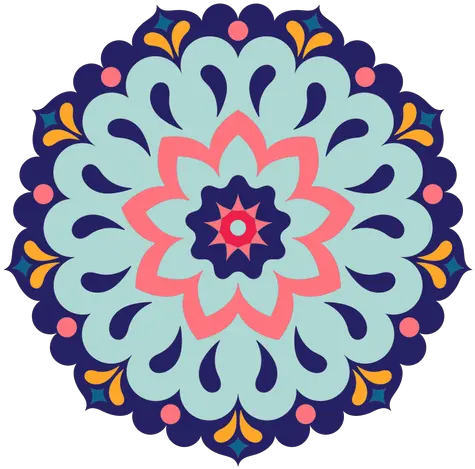 Colorful Indian Holi Mandala Colorful Mandala Png Indian Png