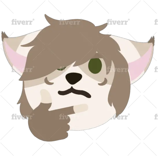 Draw Emoji Versions Of Your Character Or Furry Illustration Png Thinking Emoji Png