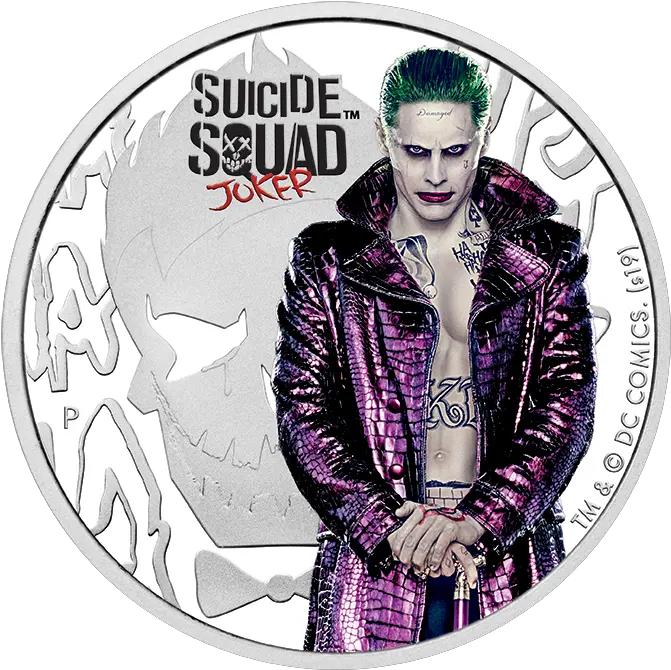 Suicide Squad 1 Oz Emkcom Joker Suicide Squad Png Suicide Squad Logo Png