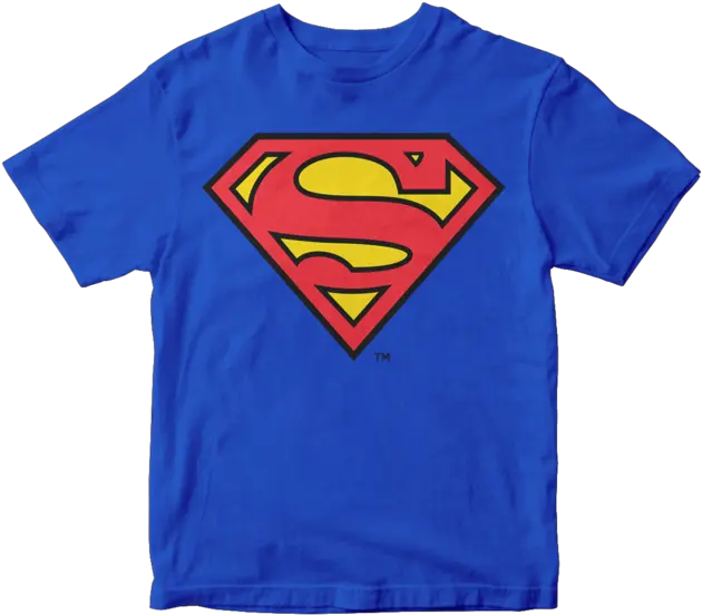 Playera Superman Logo Kids B2bnamjl017wb Superman Blue T Shirt Png Superman Logos