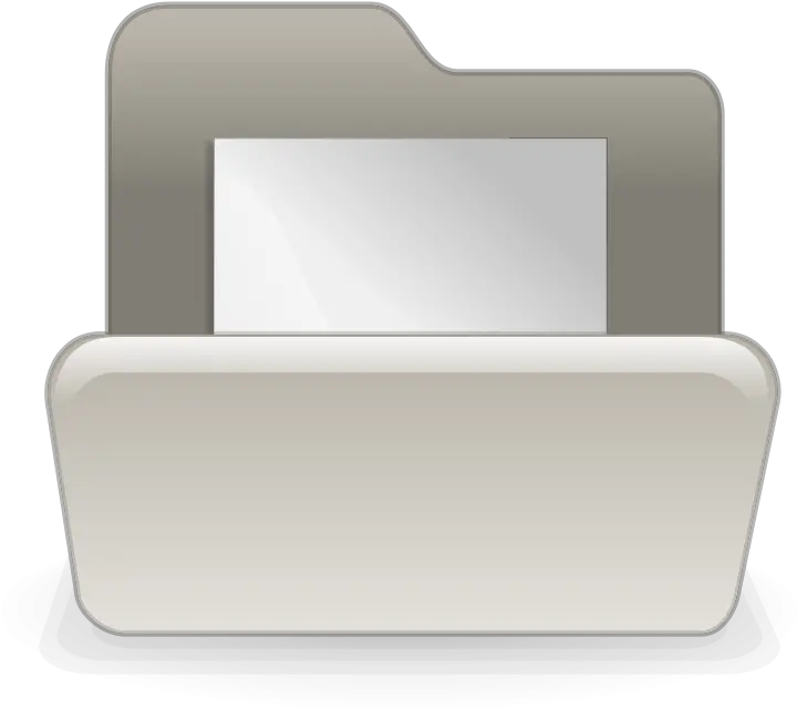 Open White Folder Icon Clip Art Vector Clip Horizontal Png Open Folder Icon
