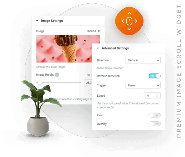 Elementor Image Scroll Widget Premium Addons For Elementor Language Png Scroll To Top Icon