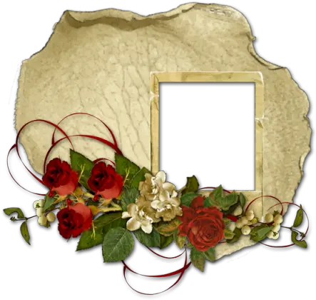 Vintage Frame With Flowers Clipart Png Gif De Bom Dia Feliz Flowers Clipart Png