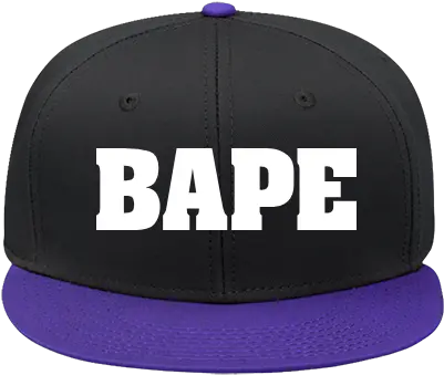 Bape Snap Back Flat Bill Hat Fingerboard Stickers Png Bape Logo Png