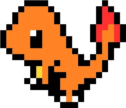 Download Hd Charmander Pc Sprite Pixel Art Pokemon Easy Pixel Art Pokemon Png Charmander Transparent