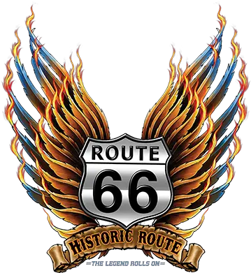 Route 66 Wings Png Logo