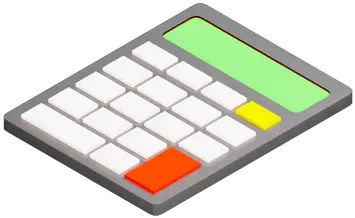 Premium Calculator 3d Illustration Download In Png Obj Or Horizontal Calculator Icon Transparent Background