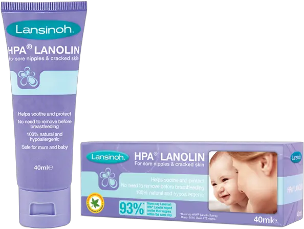 Lansinoh Hpa Lanolin Nipple Cream 40ml Hpa Lanolin Png Nipple Png