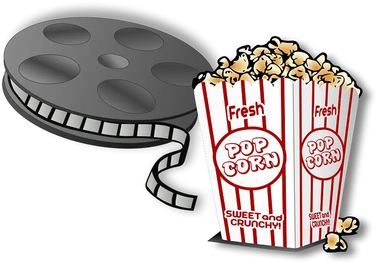 Hot Popcorn And Movie Film Reel Clipart Popcorn And Movie Clipart Png Movie Clipart Png