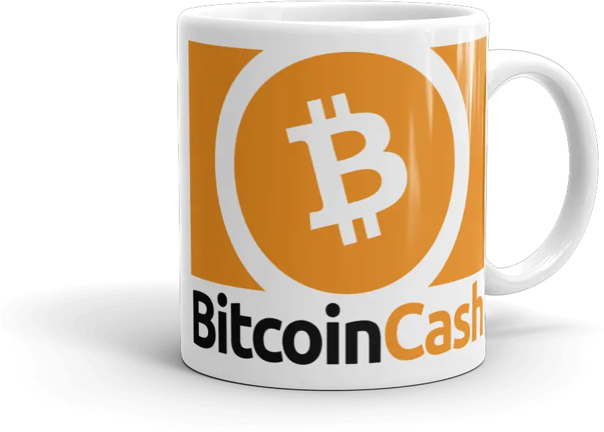 Glossy Coffee Mug Bitcoin Cash Logo Coffee Cup Png Bitcoin Cash Logo Png