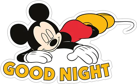 Viber Sticker Mickey Mouse New Classic Sticker Full Mickey Mouse Good Night Png New Sticker Png